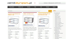 Desktop Screenshot of cennikstyropianu.pl